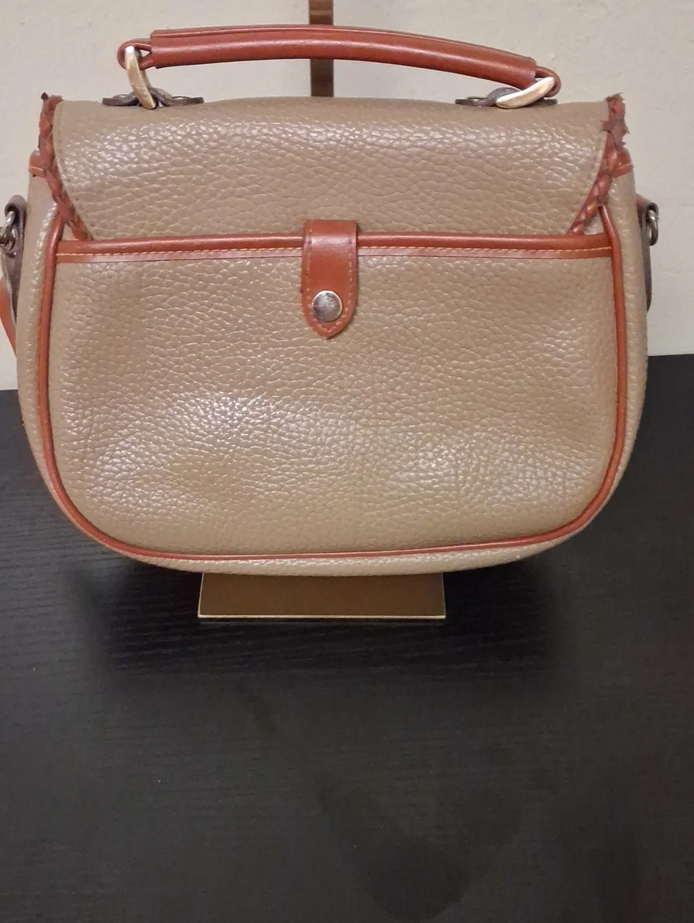 Dooney & Bourke Classic Two-Tone Leather Satchel Bag -